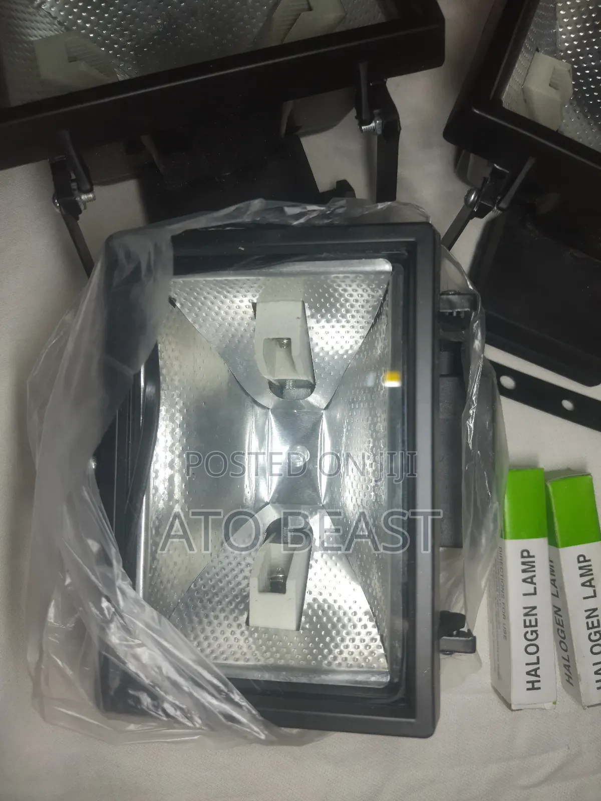 Floodlights And Replacement Bulbs.