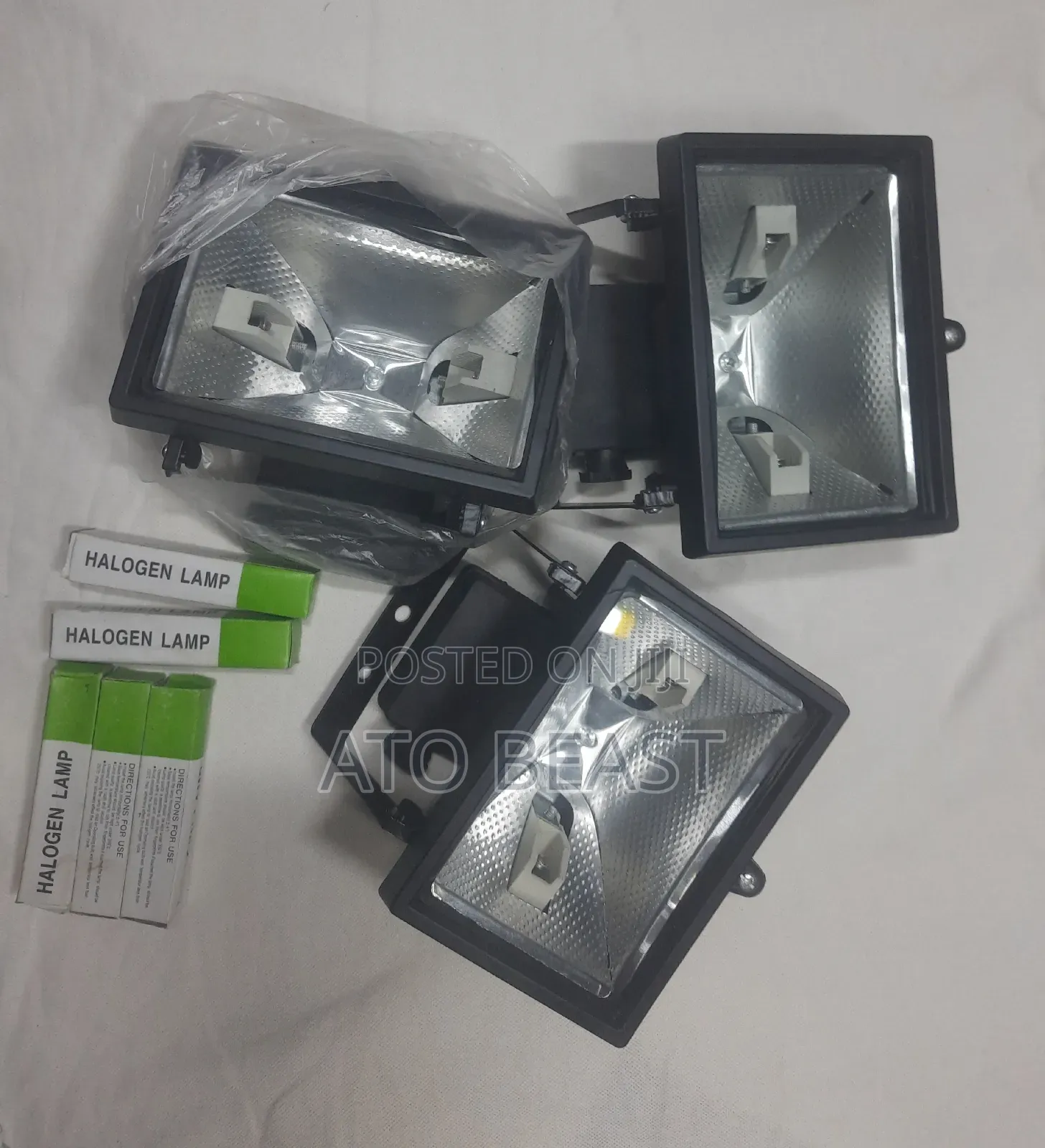 Floodlights And Replacement Bulbs.