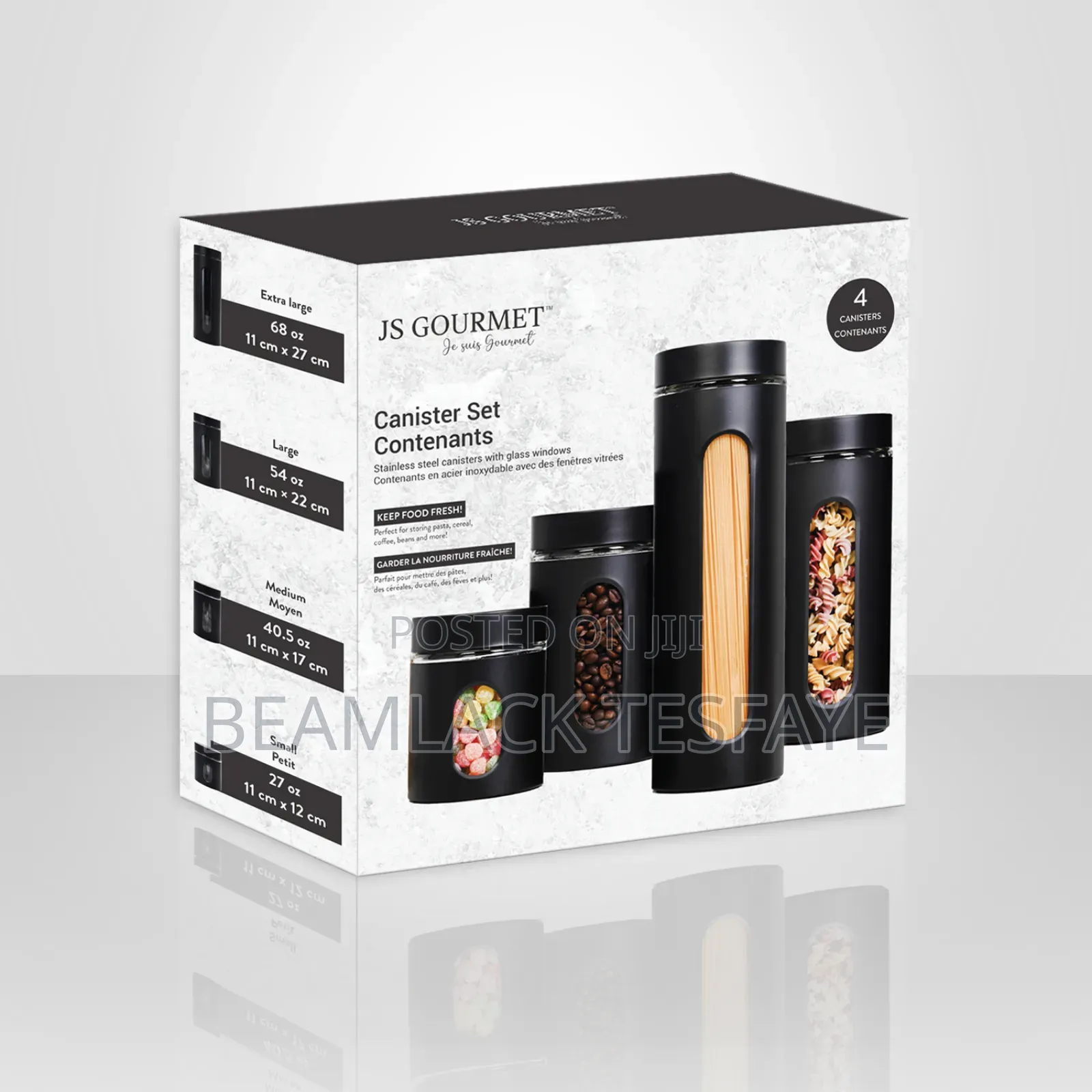 Pasta And Cereals Storage Jar Set