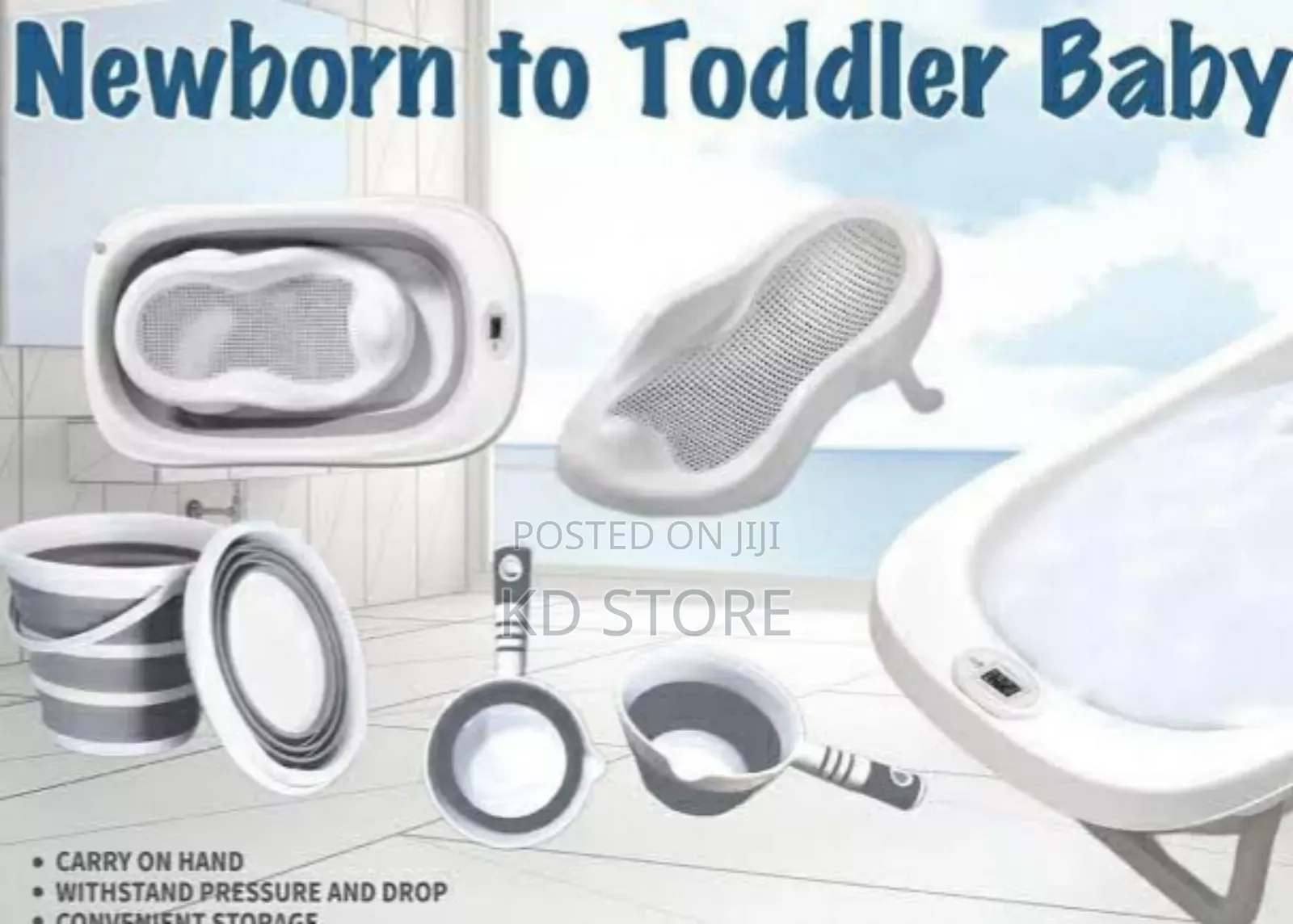 4-in-1 Foldable Baby Bath Tub