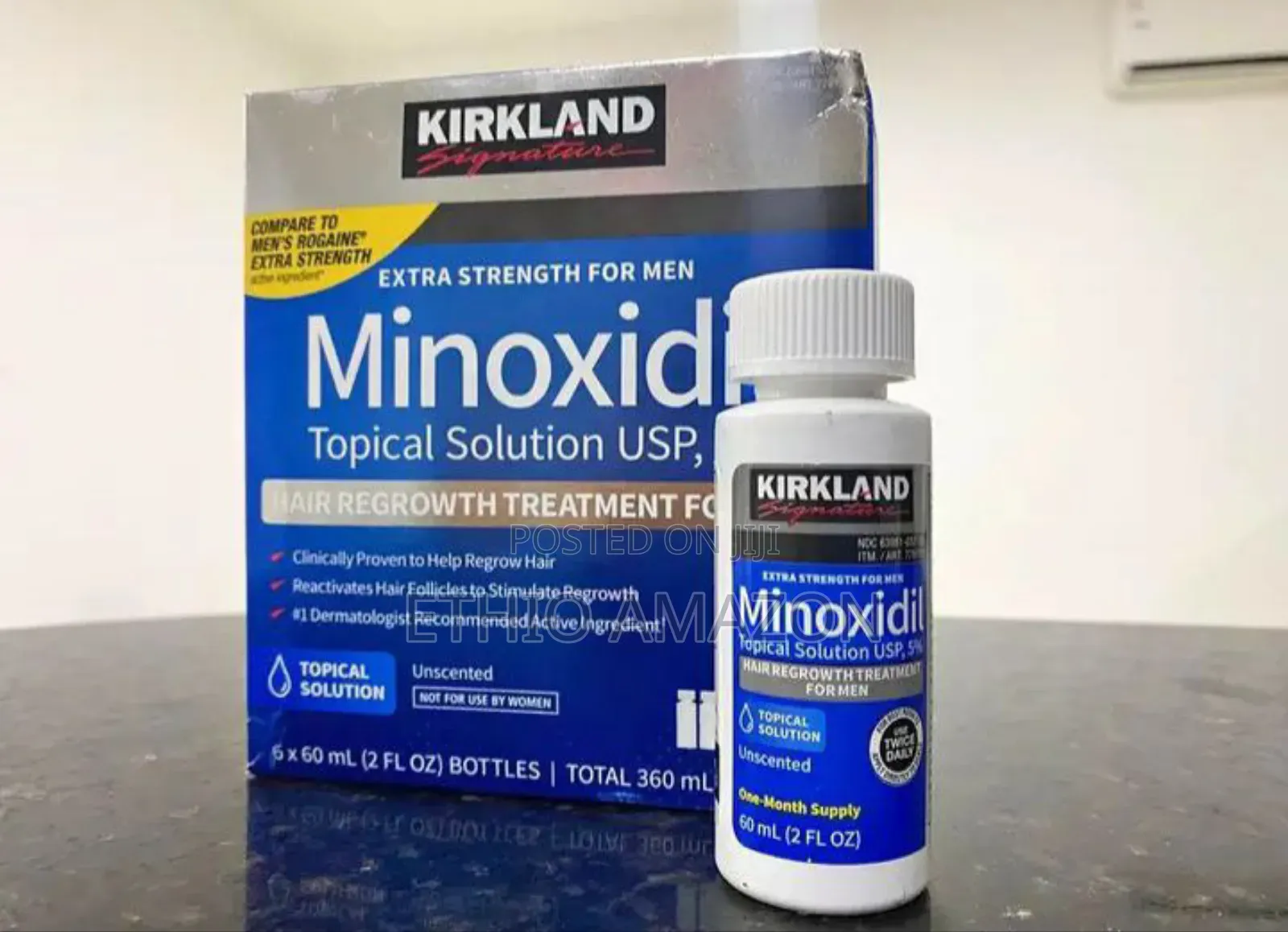 Kirkland Minoxidil 5% የፀጉር እና የፂም ማብቀያ 5%