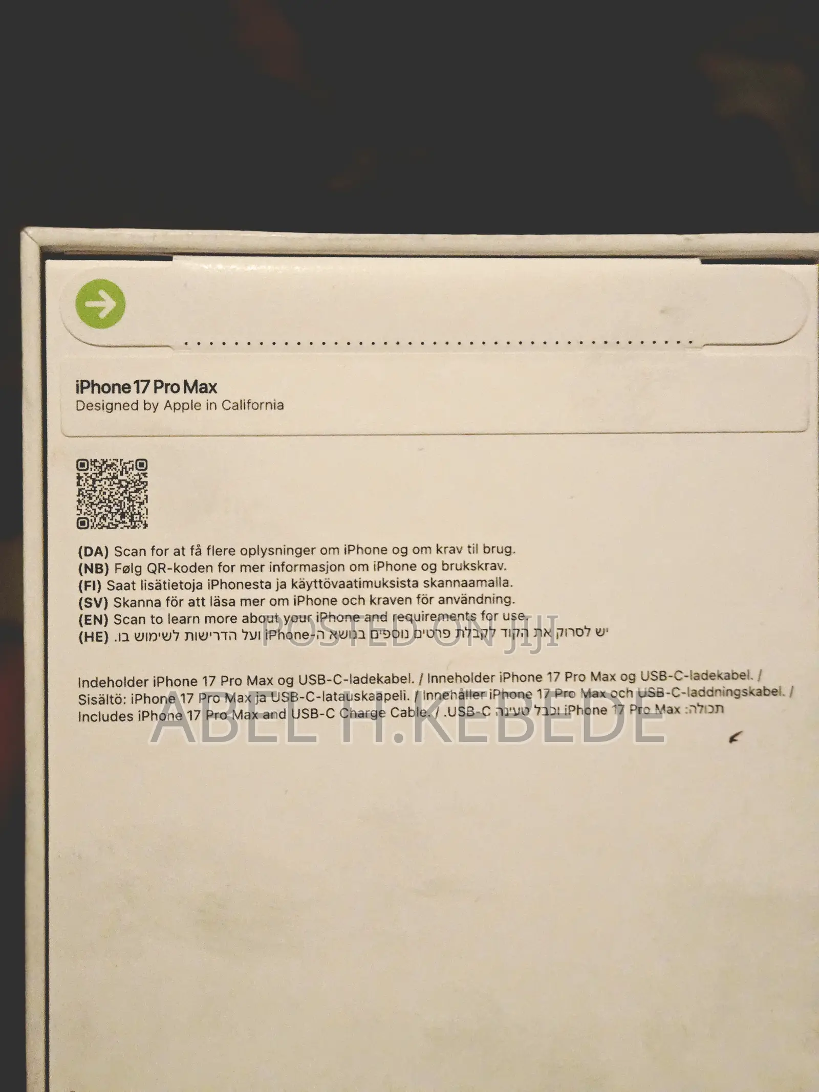 New Apple iPhone 17 Pro Max 512 GB Black