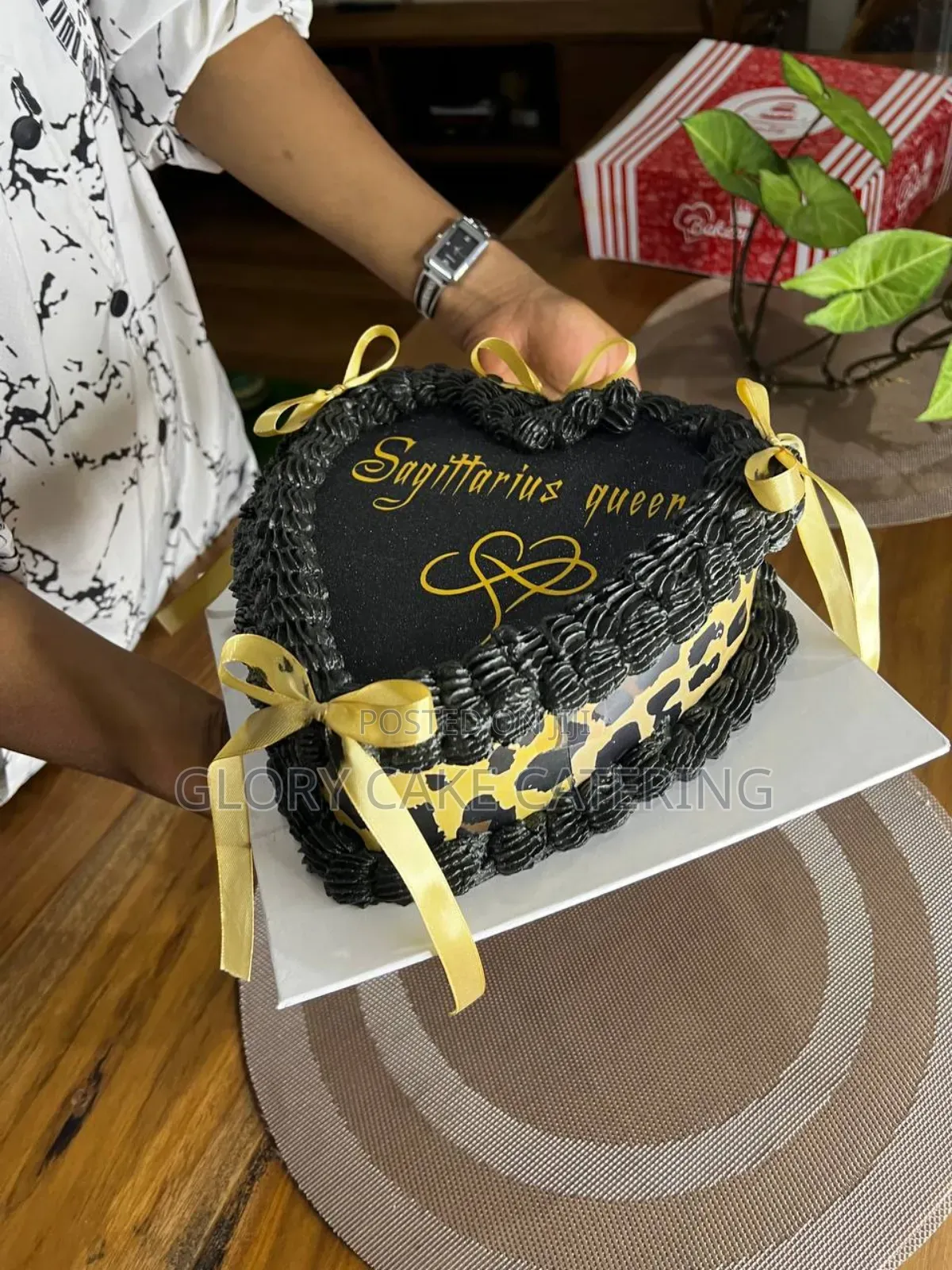 Black Color Birth Day Cake