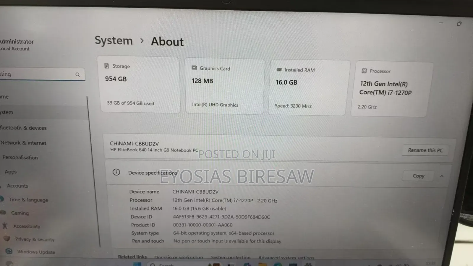 New Laptop HP EliteBook 840 16GB Intel Core I7 SSD 1T