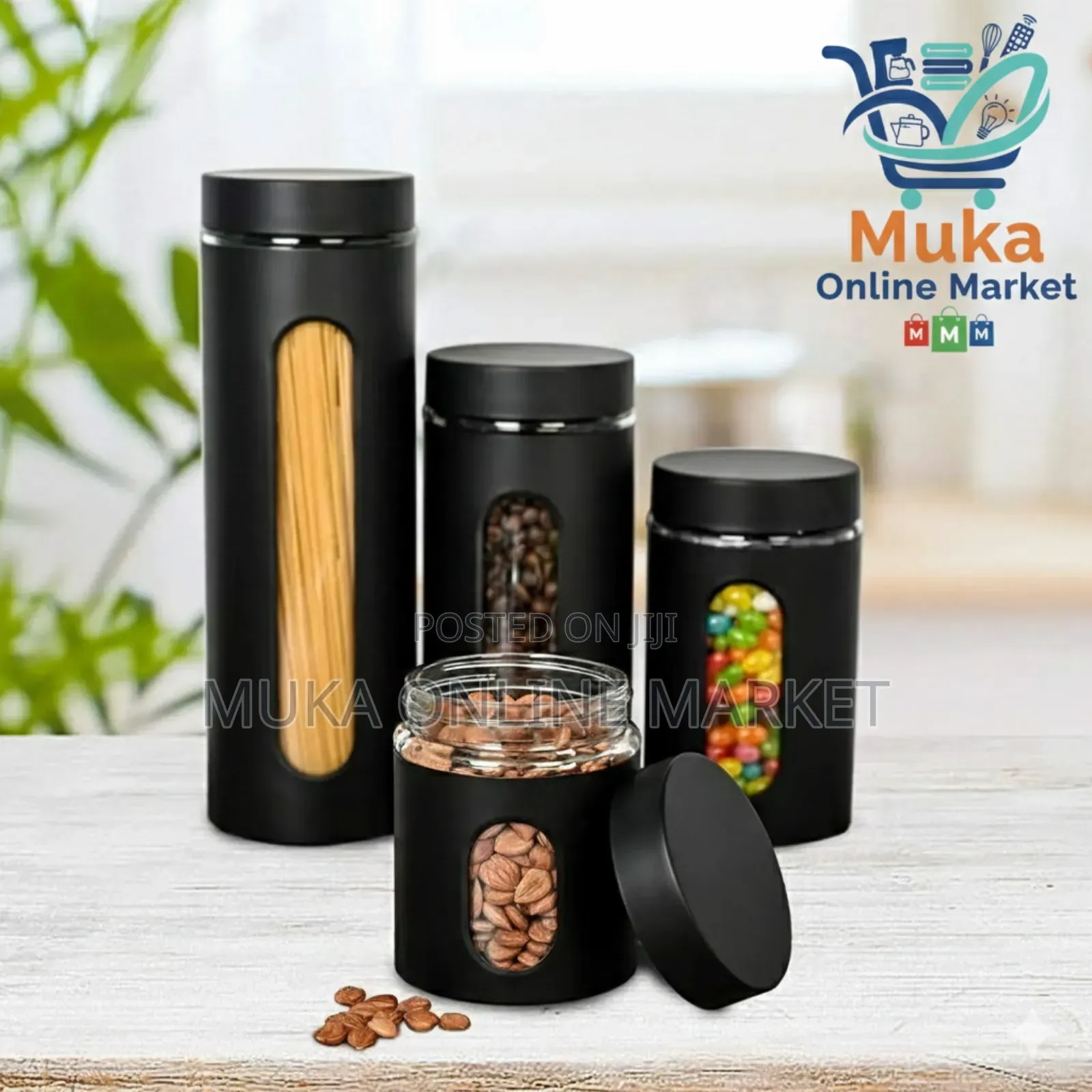 Pasta and Cereals Storage Jar Set