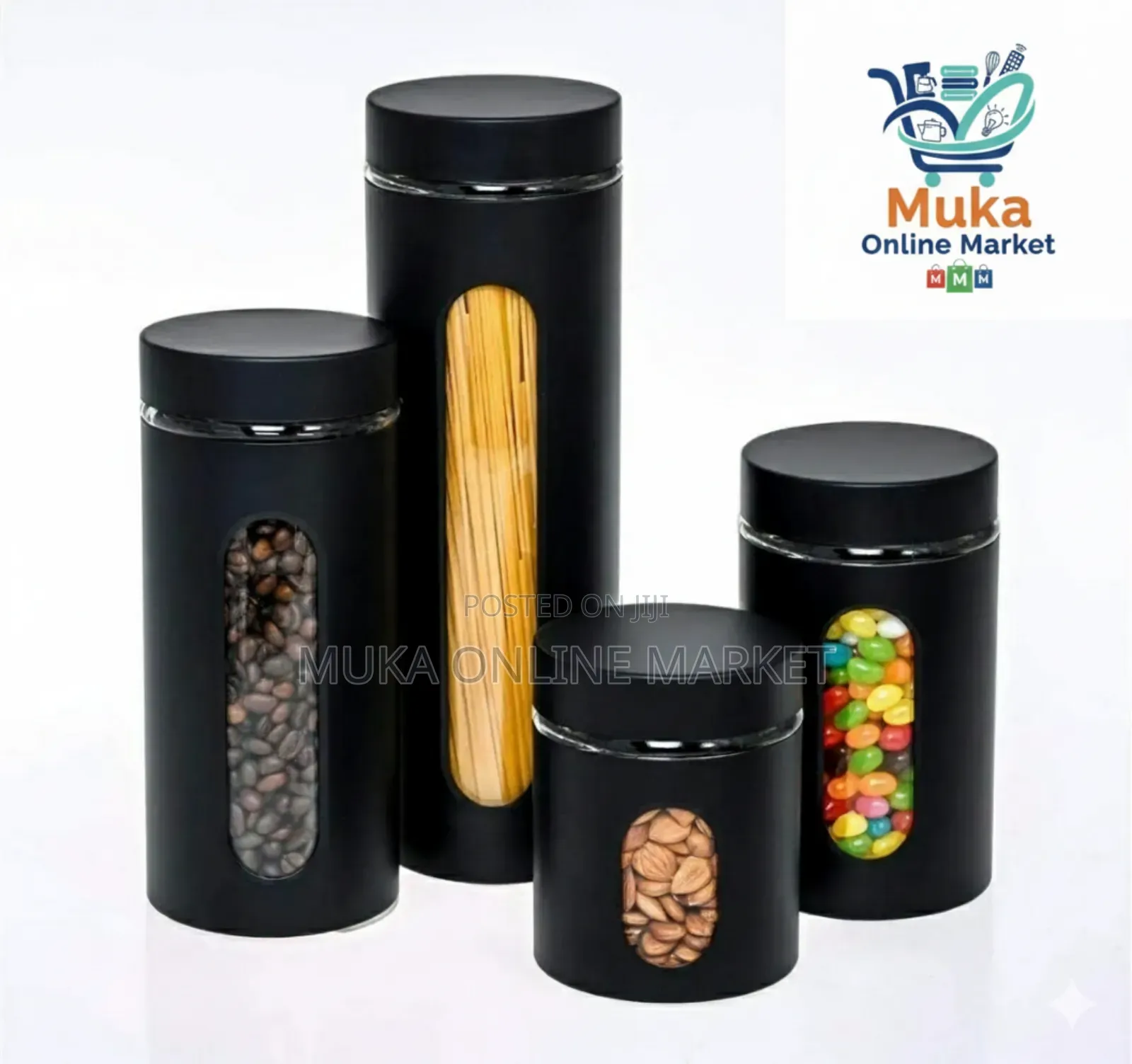 Pasta and Cereals Storage Jar Set