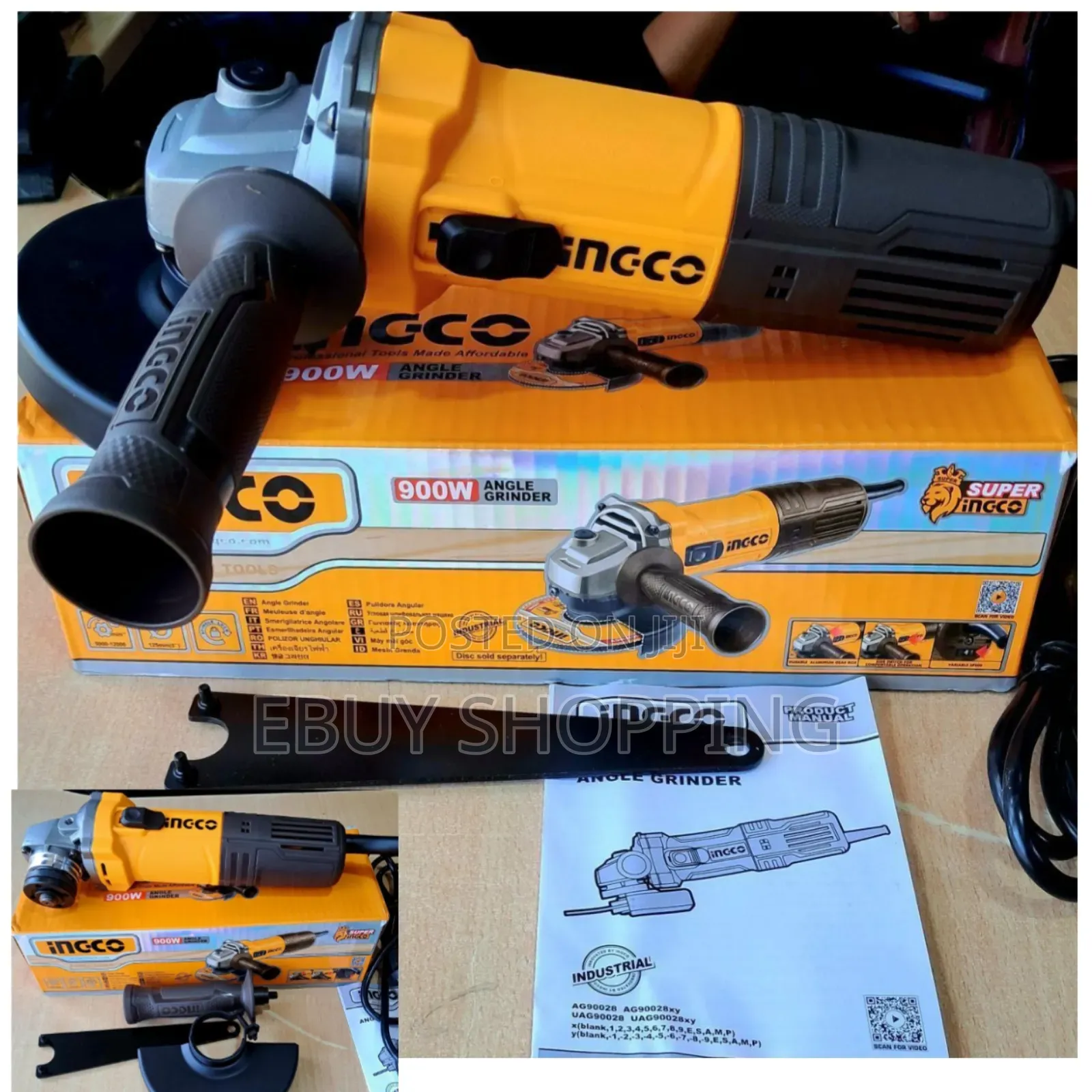Compact Powerhouse: Ingco 900w 4" Angle Grinder