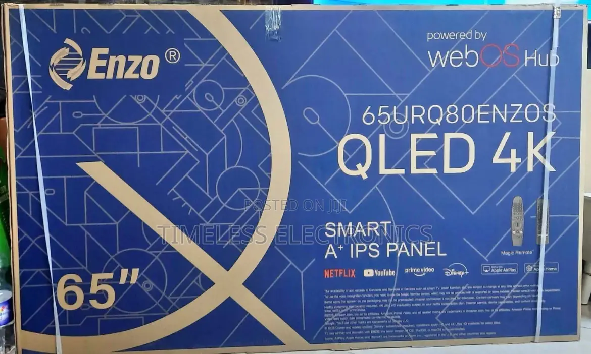 Enzo 65” Smart Android Uhd Tv – Stunning Visuals Smart