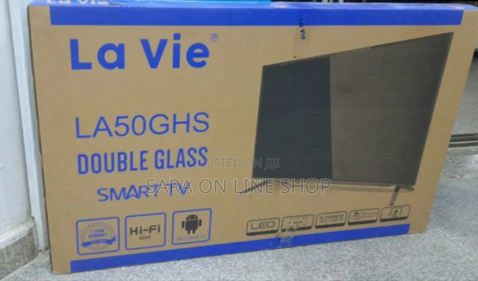 La Vie 50" Double Glass Smart 4ktv New2025 Model 10year Warranty