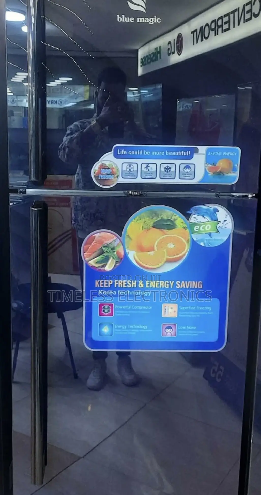 Blue Magic 280l Refrigerator – Spacious Reliable Cooling!