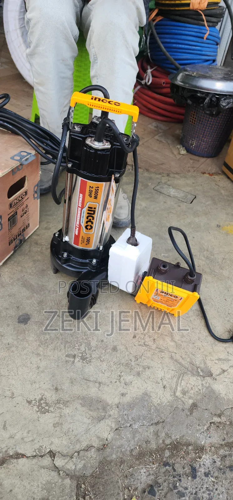 Ingco 2hp Sewage Pump የቆሻሻ ፓንፕ