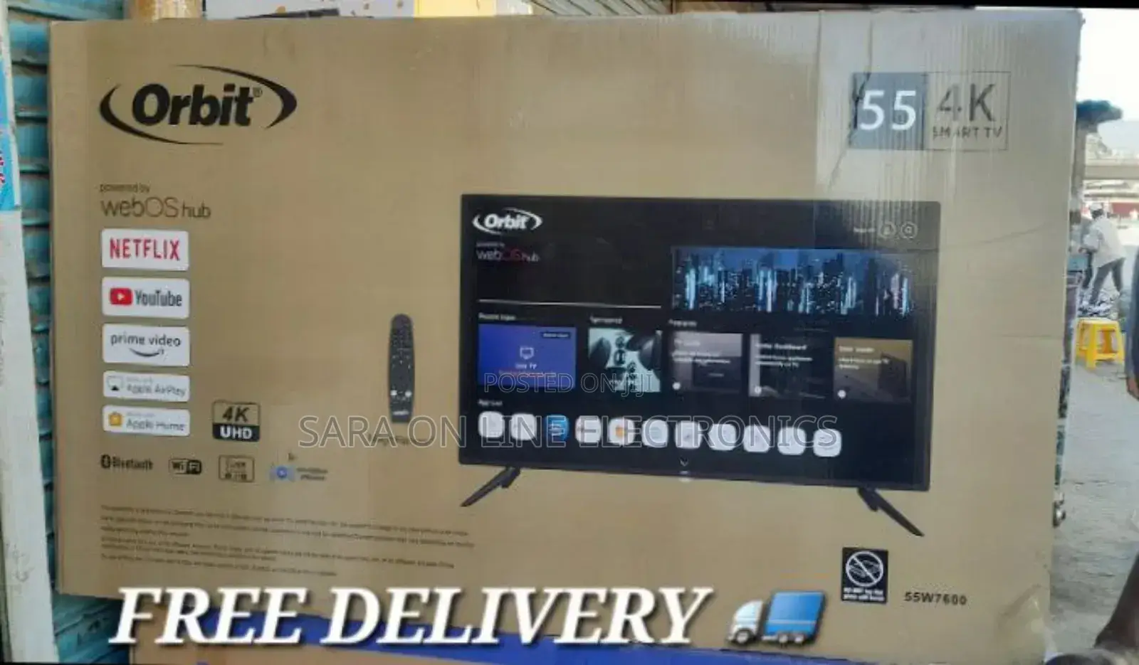 Orbit 55" Webos Hub Uhd Tv Free Delivery