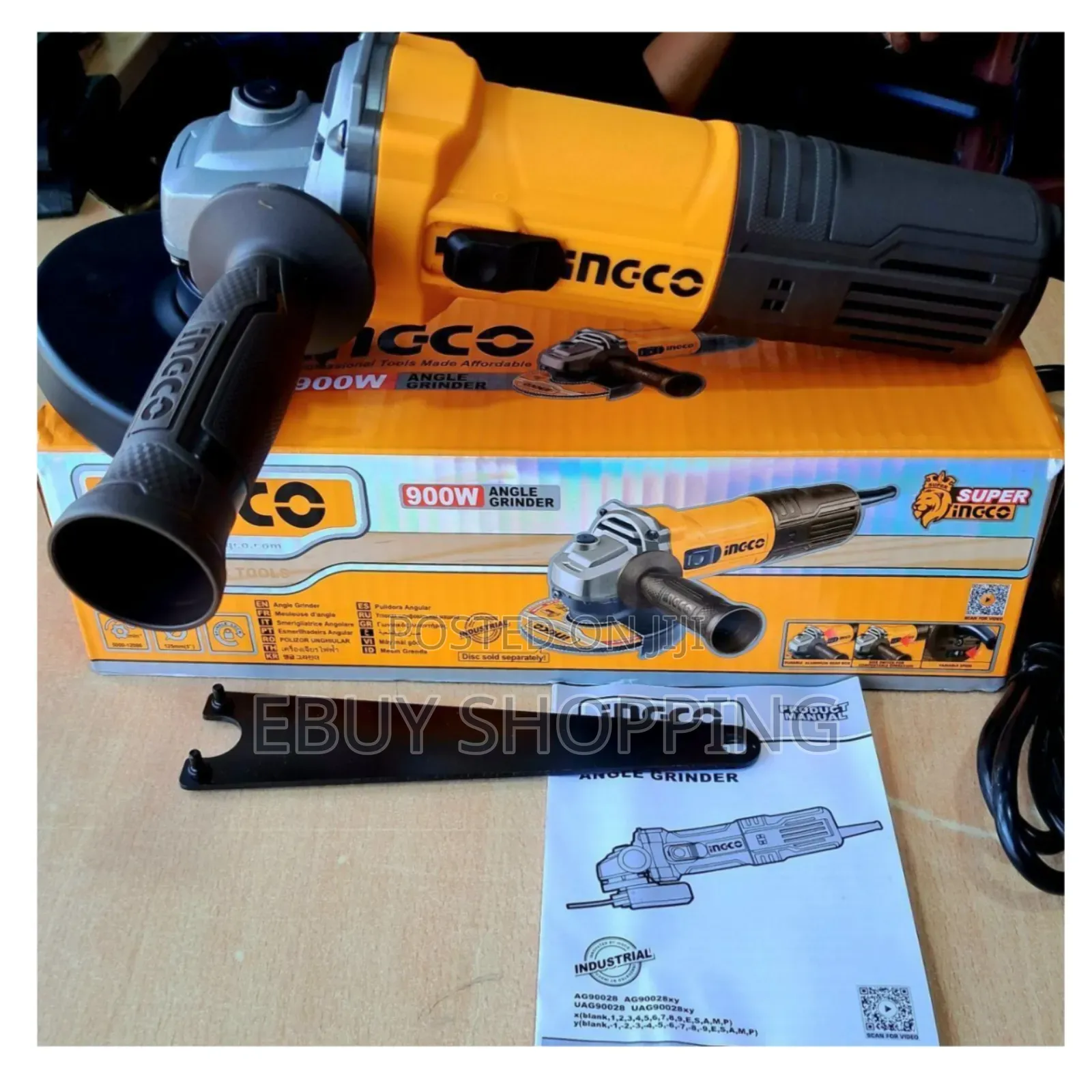 Ingco Industrial 900w Grinder For Cutting, Grinding Polishing