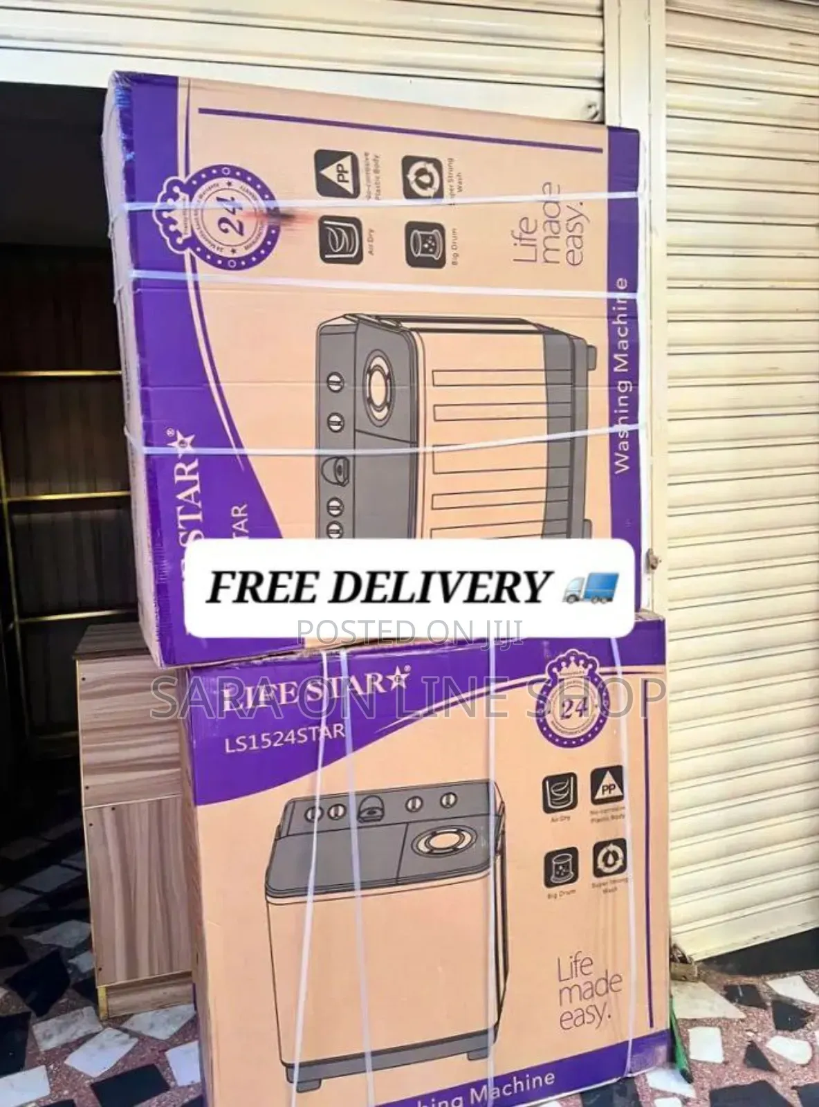 Life Star 15kg New Orignal Washing Machine ♧Free Delivery ♧