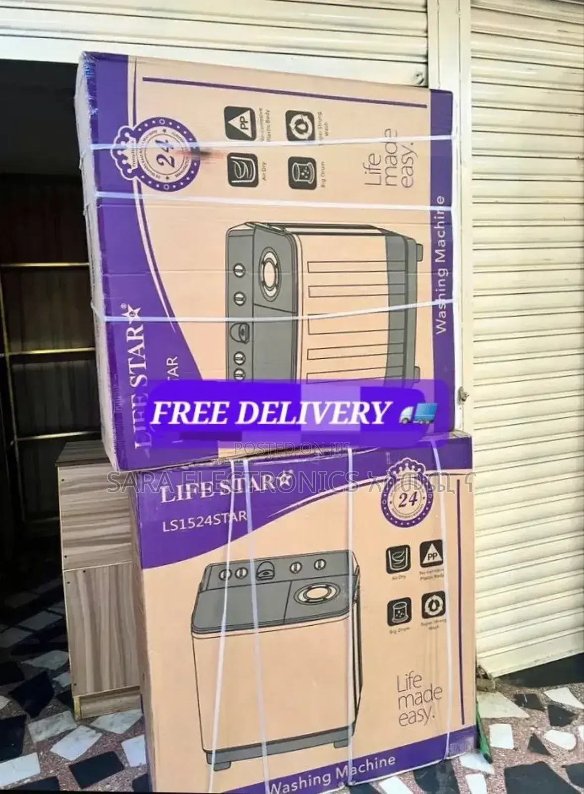 Life Star 15kg New Orignal Washing Machine ♧Free Delivery ♧