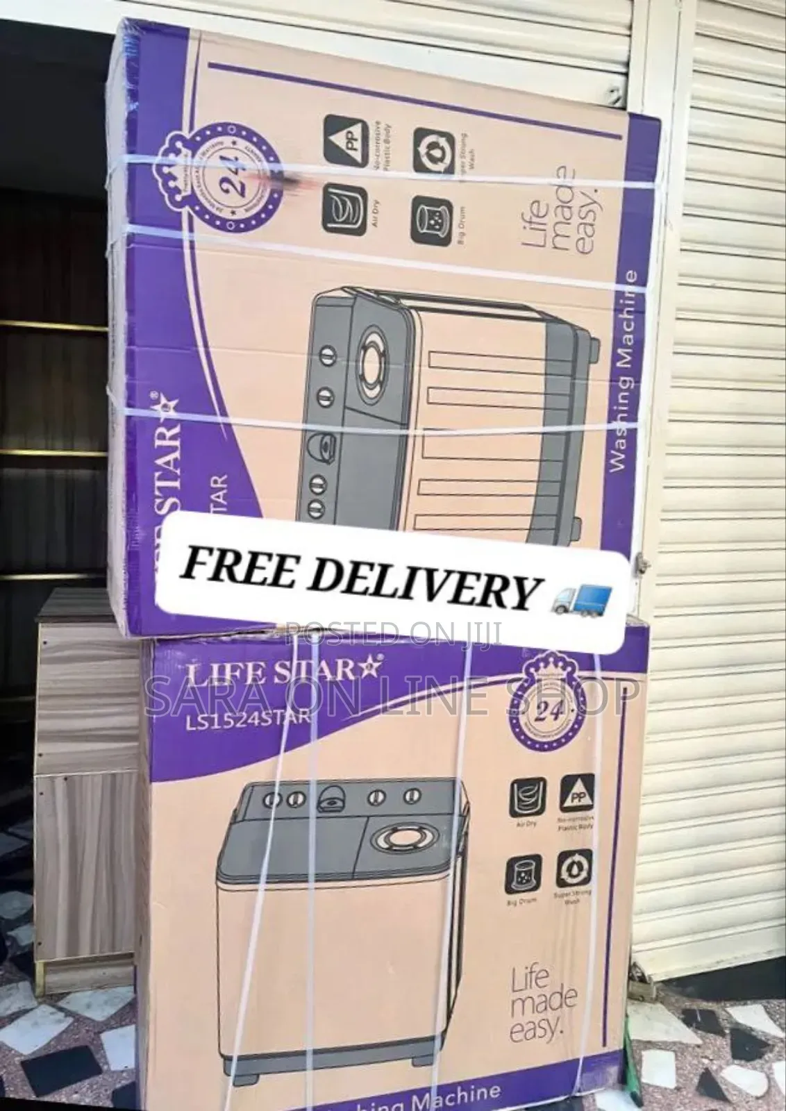 Life Star 15kg New Orignal Washing Machine ♧Free Delivery ♧