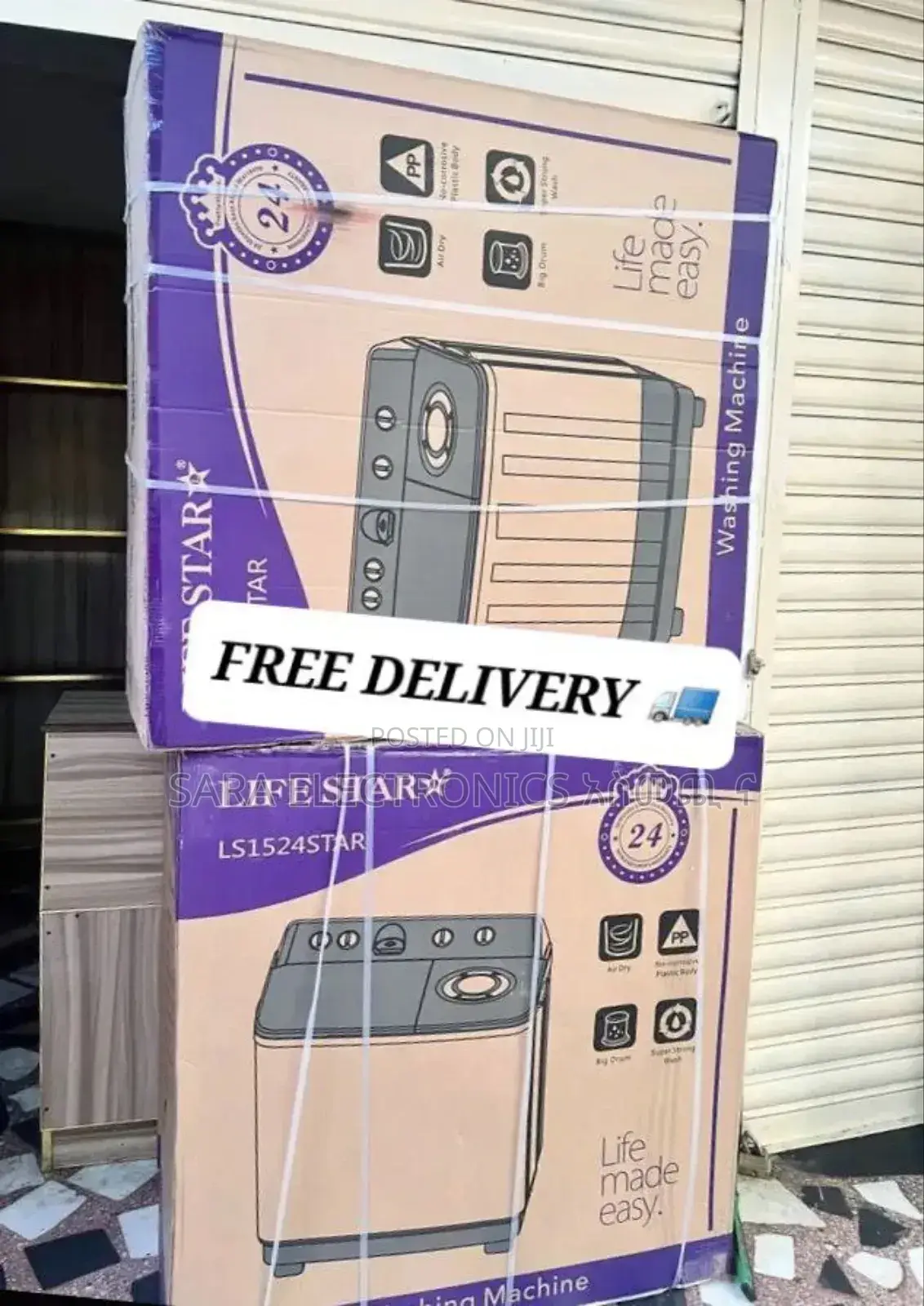 Life Star 15kg New Orignal Washing Machine ♧Free Delivery ♧