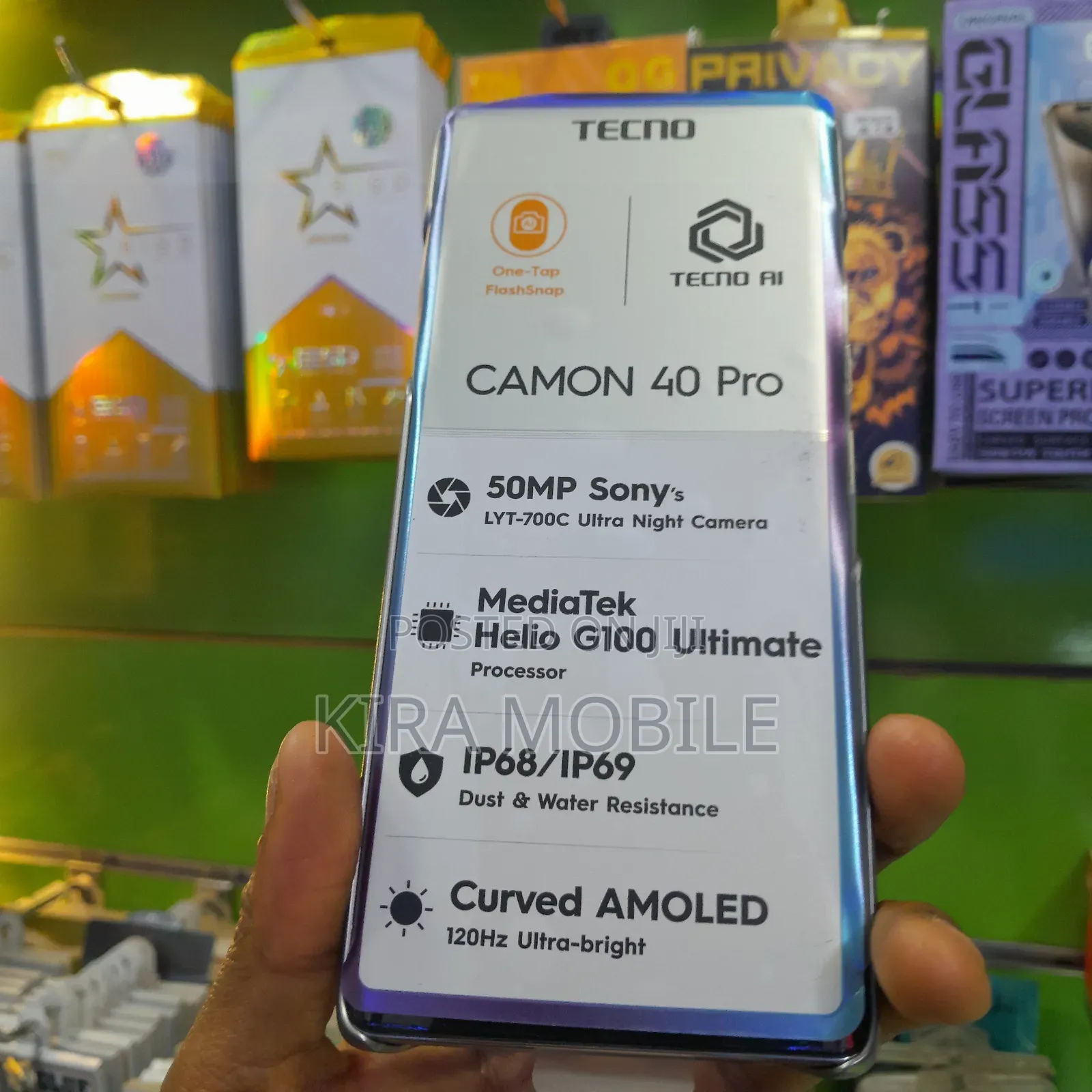 New Tecno Camon 40 Pro 256 GB Gray