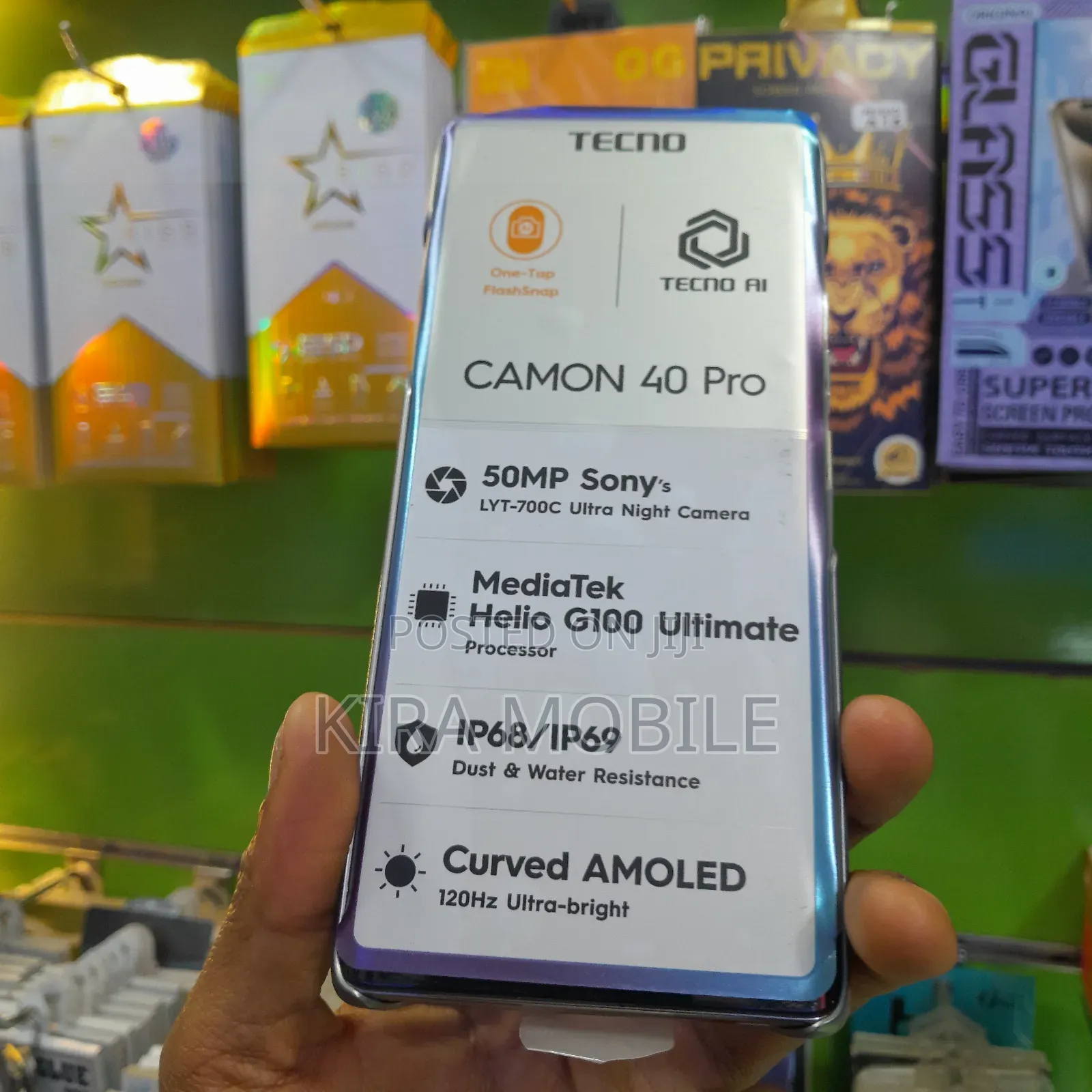 New Tecno Camon 40 Pro 256 GB Gray