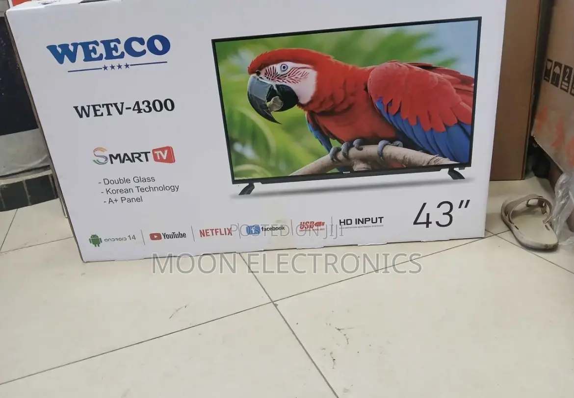Weeco 43” Smart Tv – Crisp Display Smart Features!