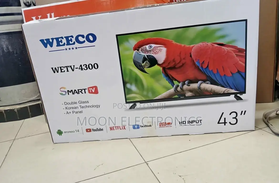 Weeco 43” Smart Tv – Crisp Display Smart Features!