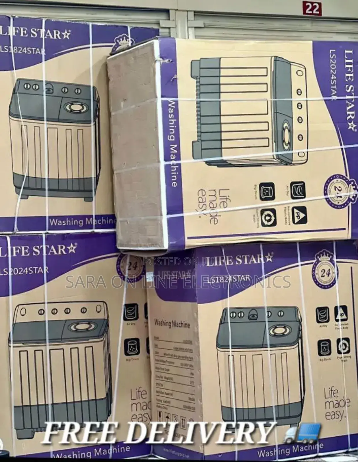 Life Star 18kg Semi-Automatic Mannual.Washing 5year Warranty