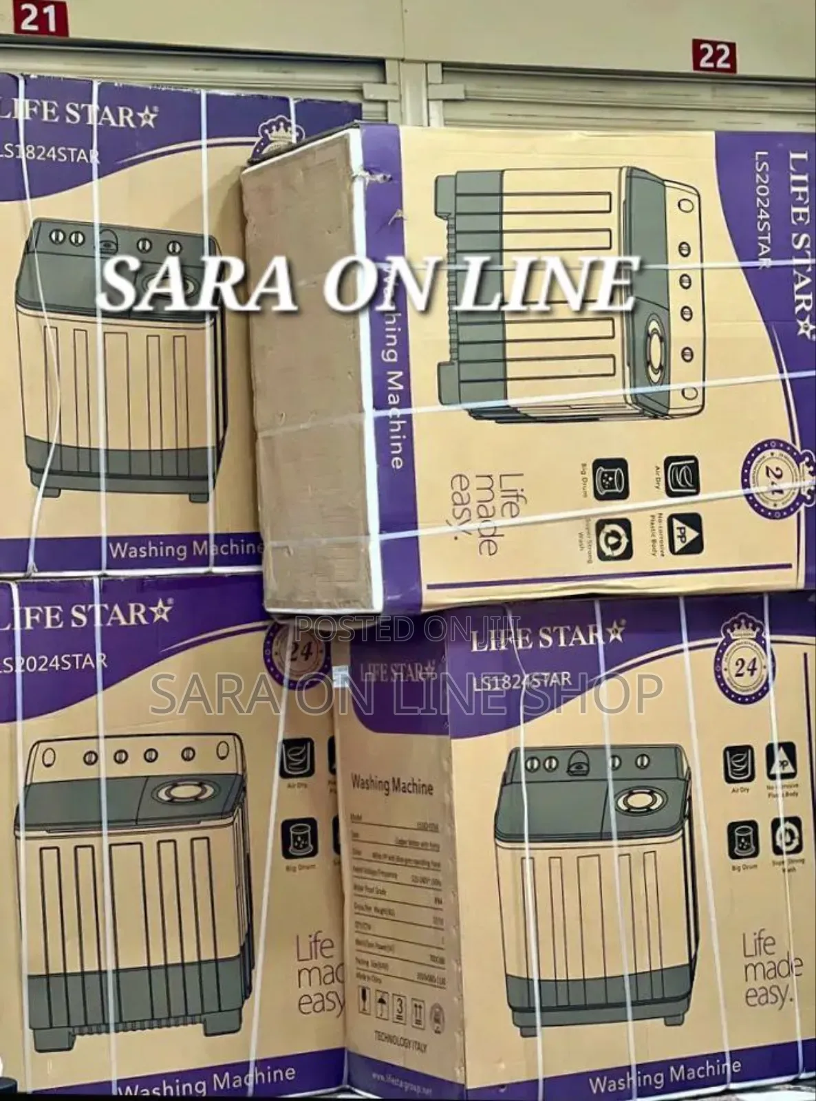 Life Star 18kg Semi-Automatic Mannual.Washing 5year Warranty