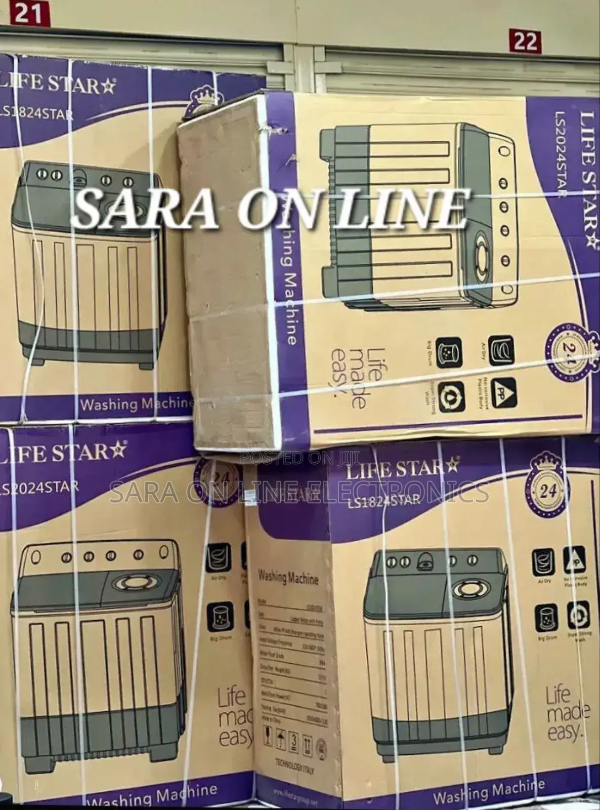 Life Star 18kg Semi-Automatic Mannual.Washing 5year Warranty