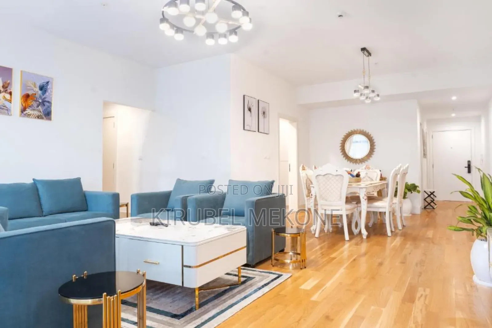 Furnished 4bdrm Apartment in Bole for rent