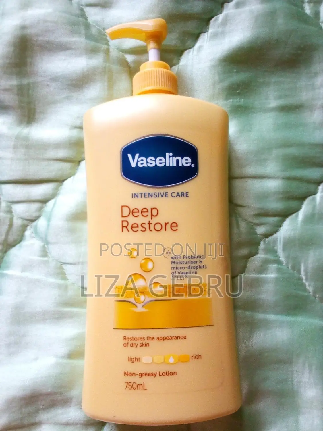 Original Vaseline Lotion. 750ml