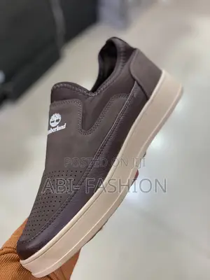 Timberland Slip-on Dark Brown Material