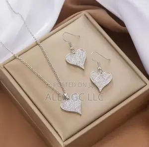 Pre-Order Heart Shaped Necklace and Earrings