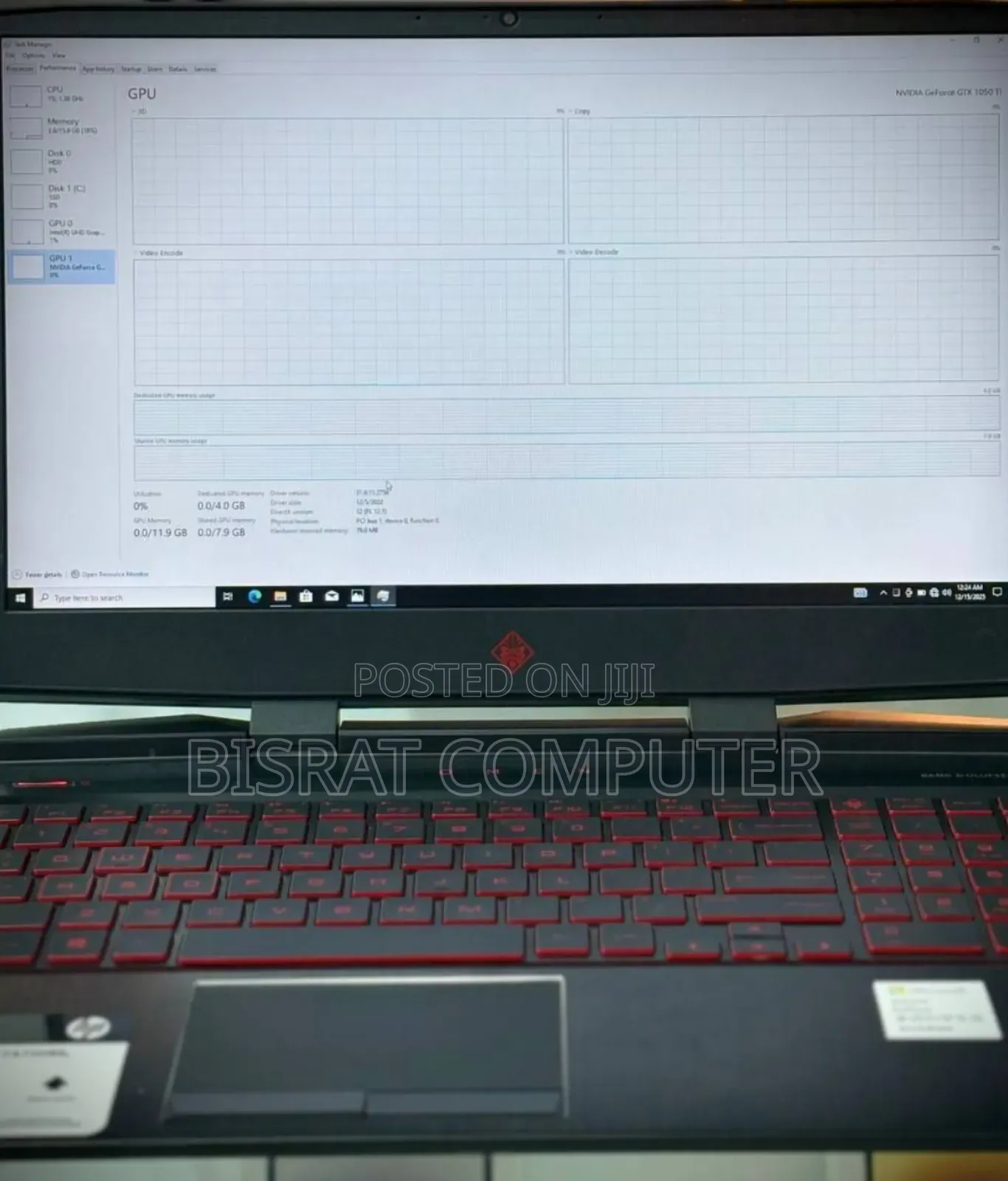 New Laptop HP Omen X 16GB Intel Core I5 HDD+SSD 128GB