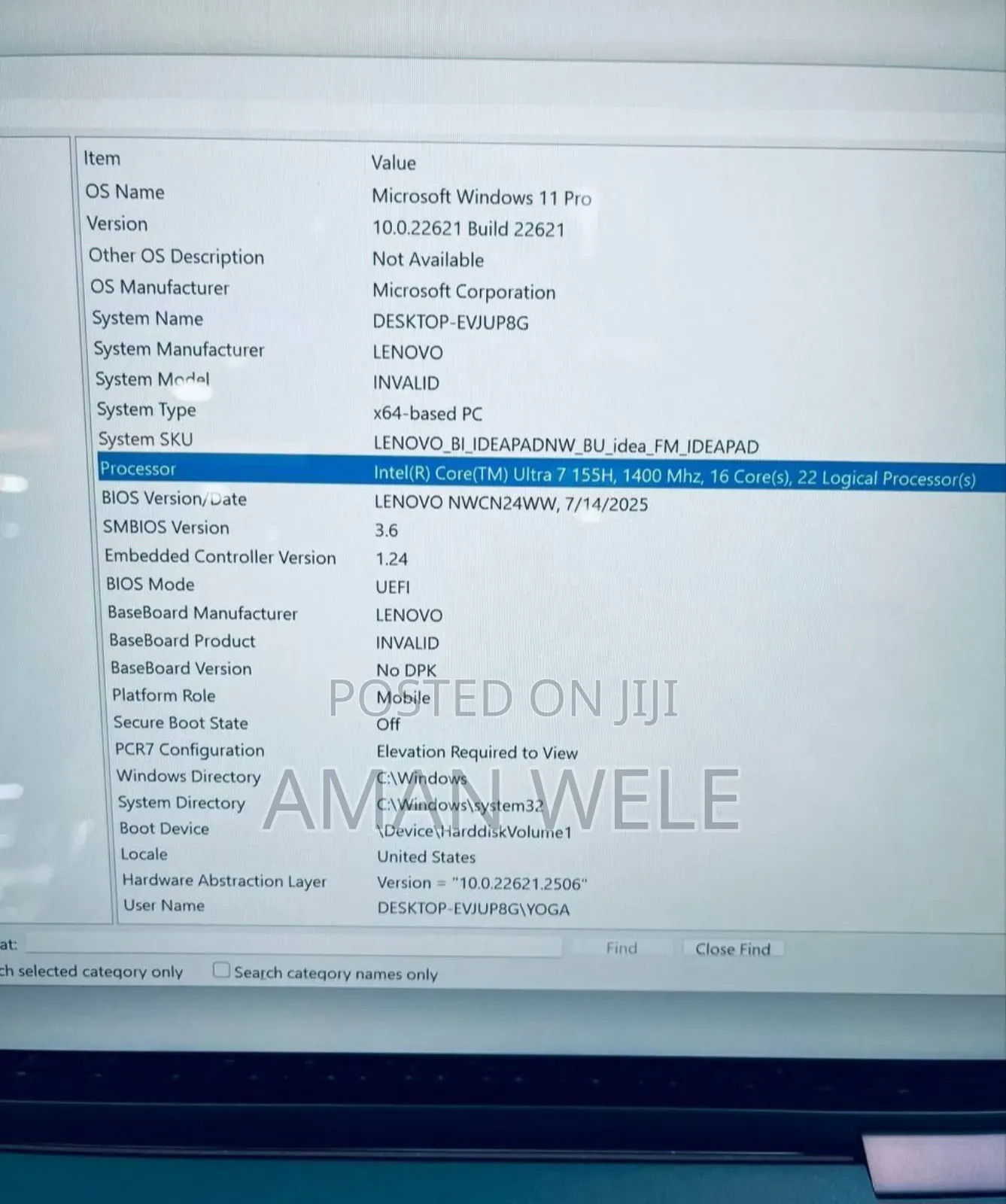 New Laptop Lenovo Yoga 2 16GB Intel Core Ultra 7 SSD 512GB
