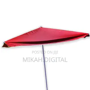 2m Single Layer Red Rectangular Table Umbrella for Cafe'