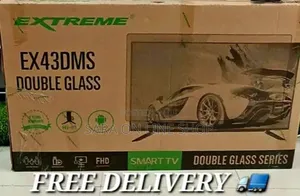🌟Extreme 43" Double Glass Smart Android Tv ☆New Model 👌Free Delivery