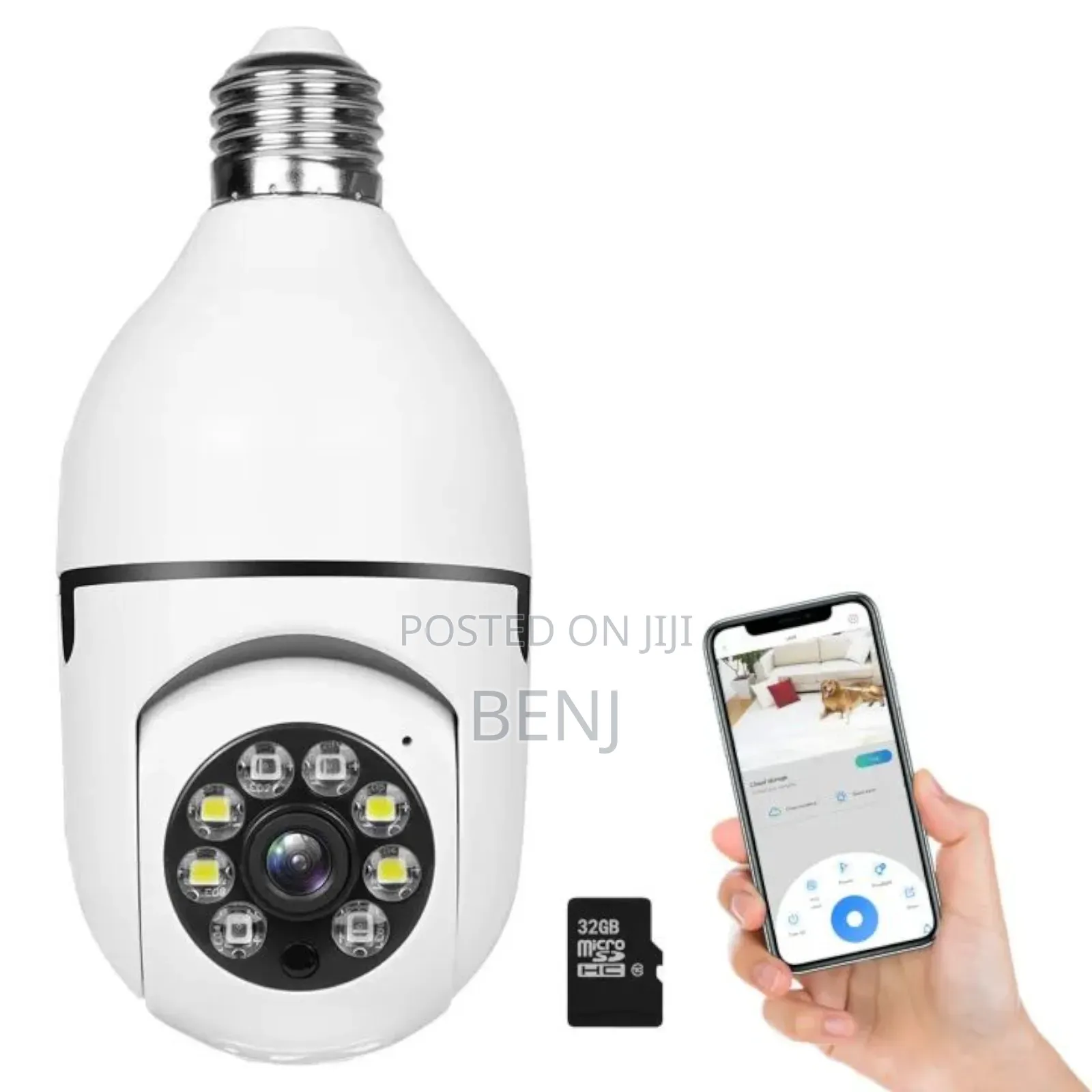 Lightbulb 360 Rotation Wi-Fi 1080p Full Hd Security Camera
