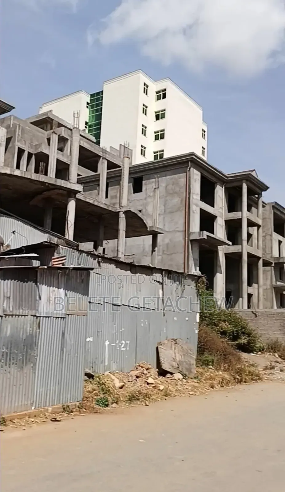 CMC Yetebaberut, for G+3 Skeleton House for Sale 500sqm