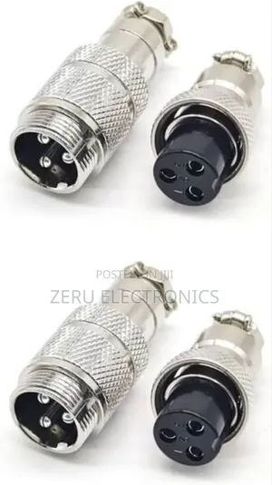 Photo - Gx-16 4-Pin Metal Aviation Plug