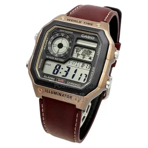 Casio Ae-1200whl-5av World Time Watch Chronograph 5, 10 Years Battery
