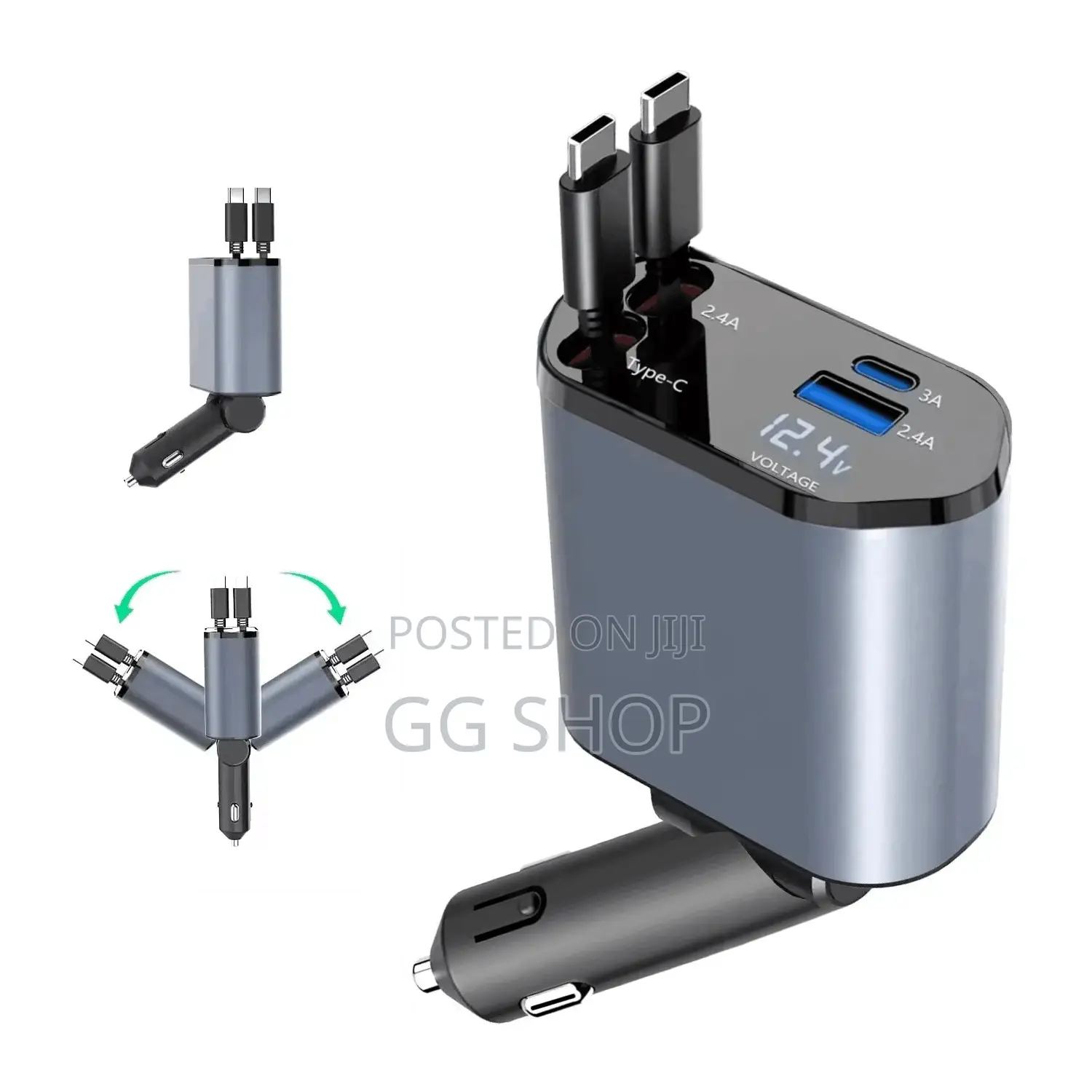 4in1 Modern Fast Car Charger