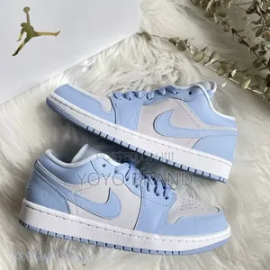 Air Jordan 1 Low Metalic Blue Fashion Shoes