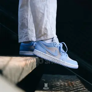 Air Jordan 1 Low Metalic Blue Fashion Shoes