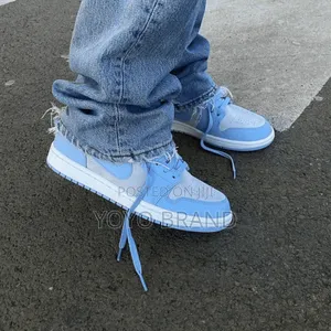 Air Jordan 1 Low Metalic Blue Fashion Shoes