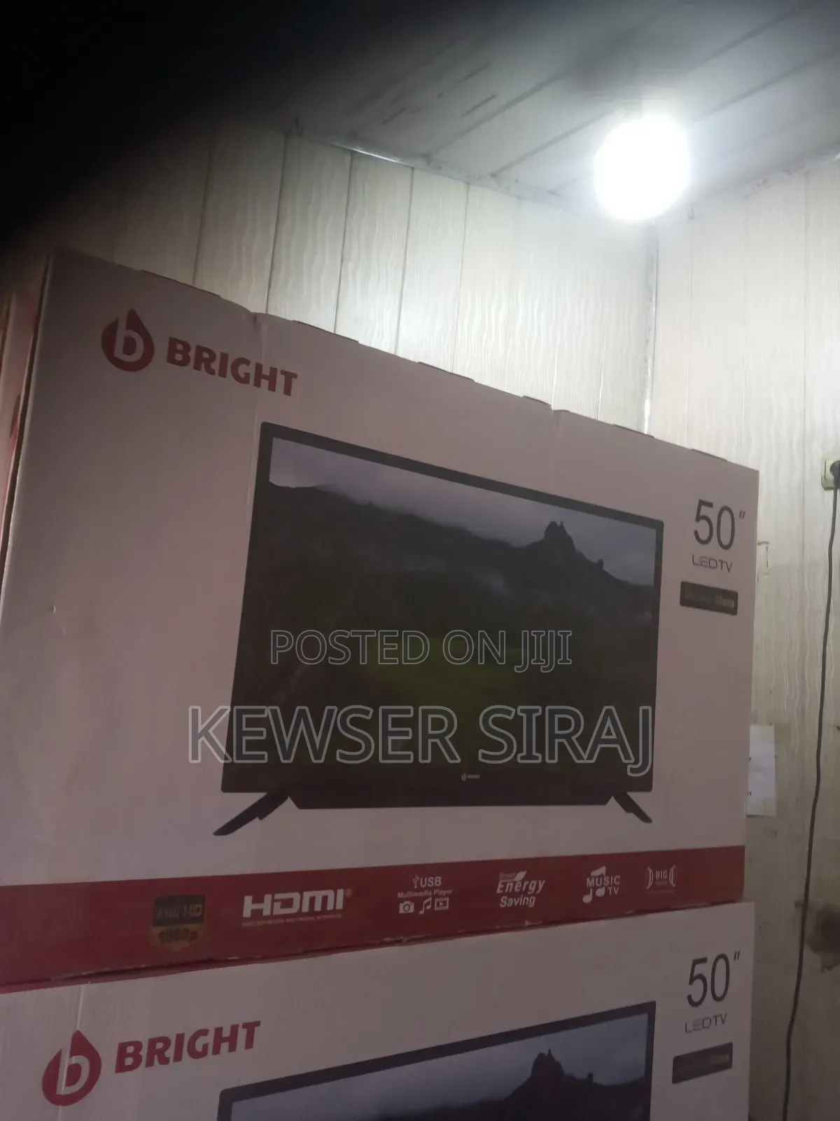 Bright 50inch Tv Smart Android Double Glass 10.Years Warranty