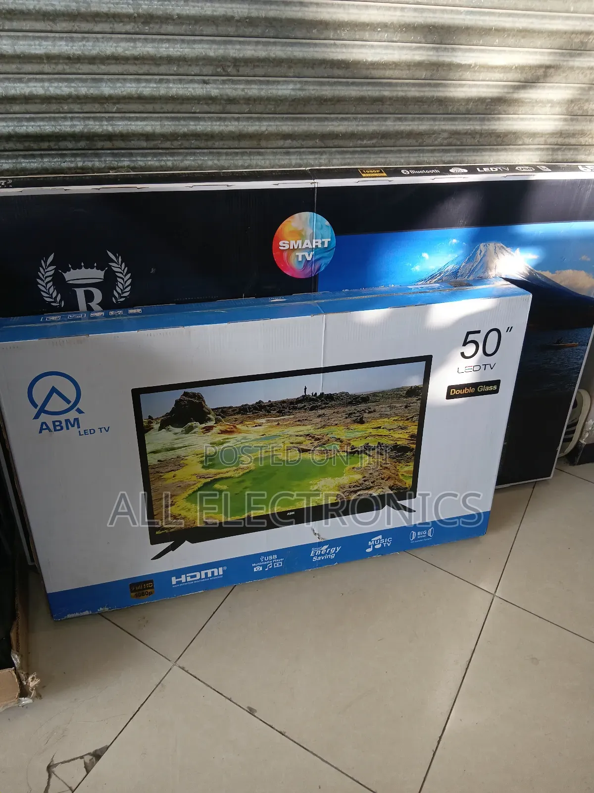 A B M 50 Inch Double Screen Quality Tv