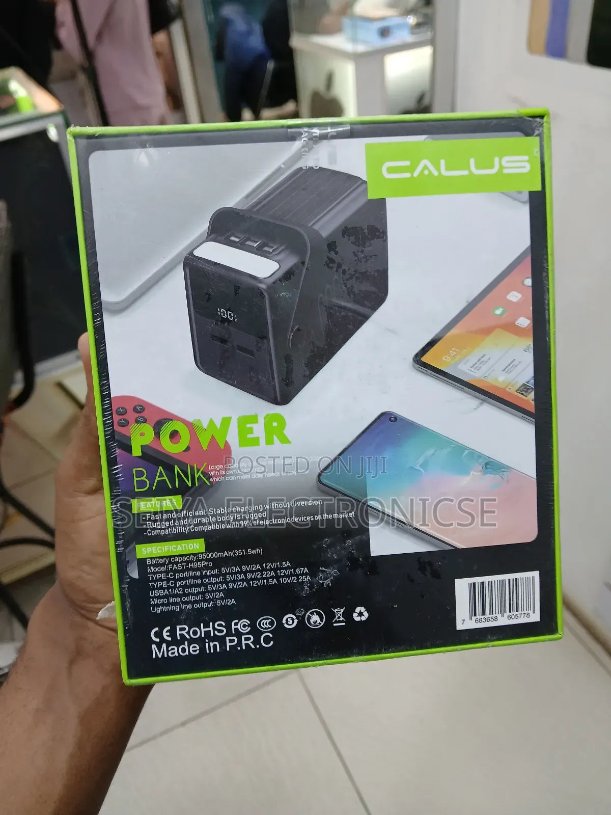 Calus Power Bank 95,000mah Fast-Charging