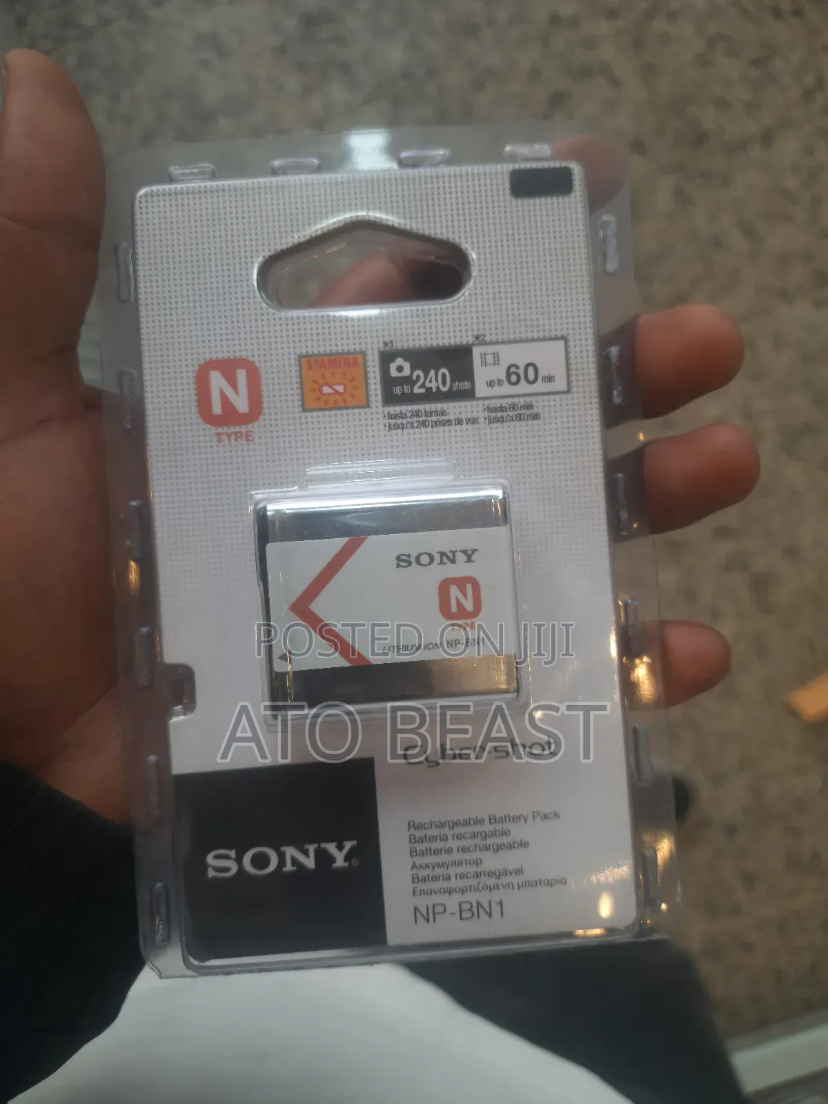 Sony Np-Bn1 N-Type Lithium-Ion Rechargeable Battery Pack