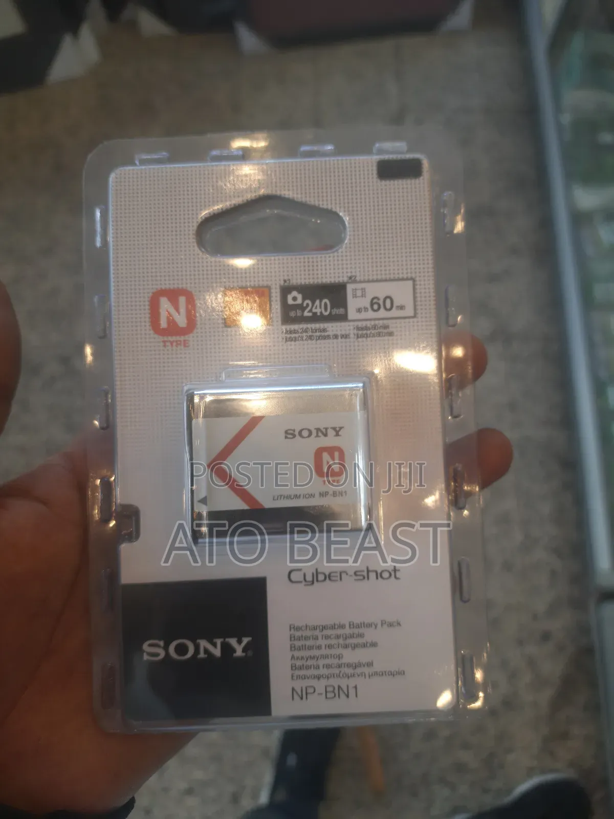 Sony Np-Bn1 N-Type Lithium-Ion Rechargeable Battery Pack