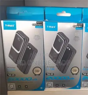 T-Max TPB-20 20000mah Power Banks on Display